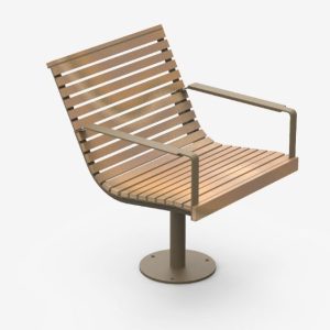 Cadeira giratória com base Piro