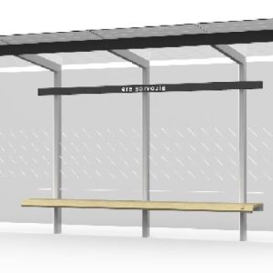 Abrigo de passageiros Trax - MAD15