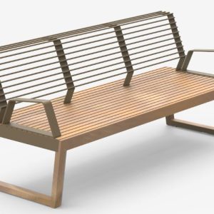 Banco Arka com braços